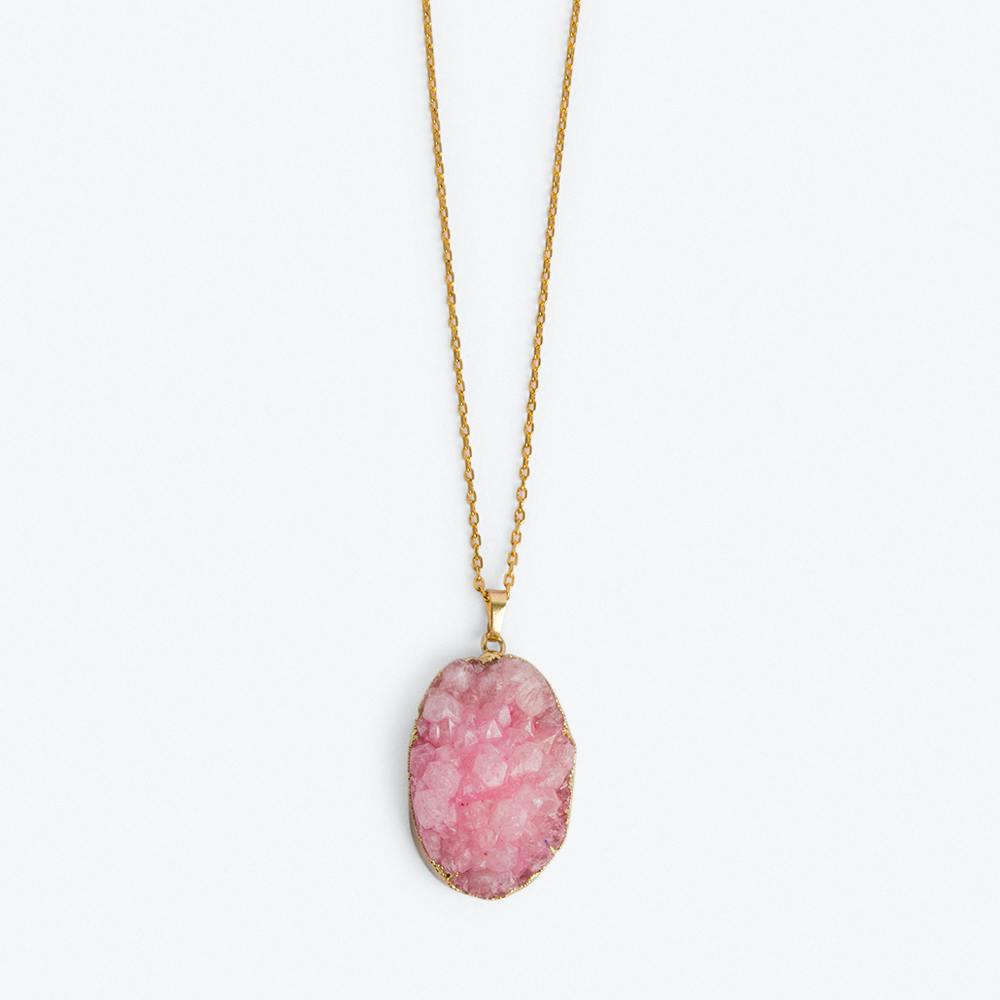 rose quartz necklace healing