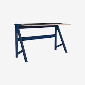 VOLT Desk - Night Blue with Inky Black Top
