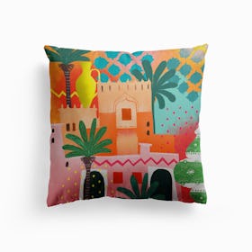 Morocco Afternoon Canvas Cushion