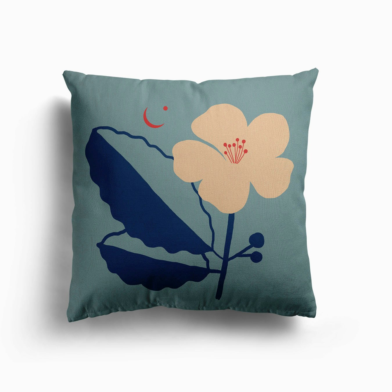 Damiana Bloom Canvas Cushion by Joana Velozo