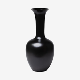 Morning Glory Vase - Black