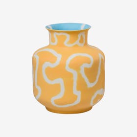 Memphis Monk Vase - Yellow