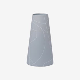 BB x MK Tall Inverted Cone Vase - Ash