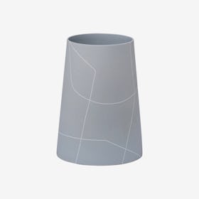 BB x MK Wide Inverted Cone Vase - Ash