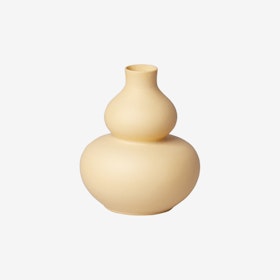 Double Gourd Vase - Butter Yellow