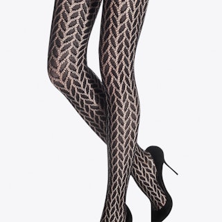 Openwork Cable Tights
