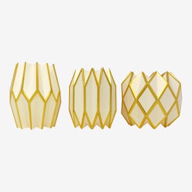 Vase Wraps - Gold Pearl - Set of 3