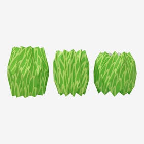 Vase Wraps - Green - Set of 3