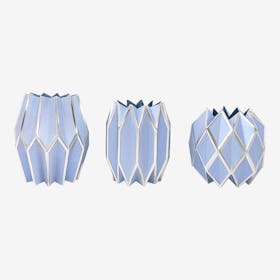 Vase Wraps - Periwinkle - Set of 3