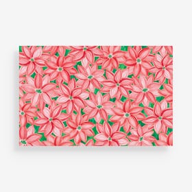 Poinsettia Holiday Placemats - Paper - Set of 24