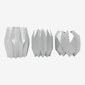 Vase Wraps - Silver - Set of 3