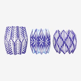Vase Wraps - Blue - Set of 3