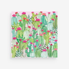 Cactus Square Placemats - Paper - Set of 24