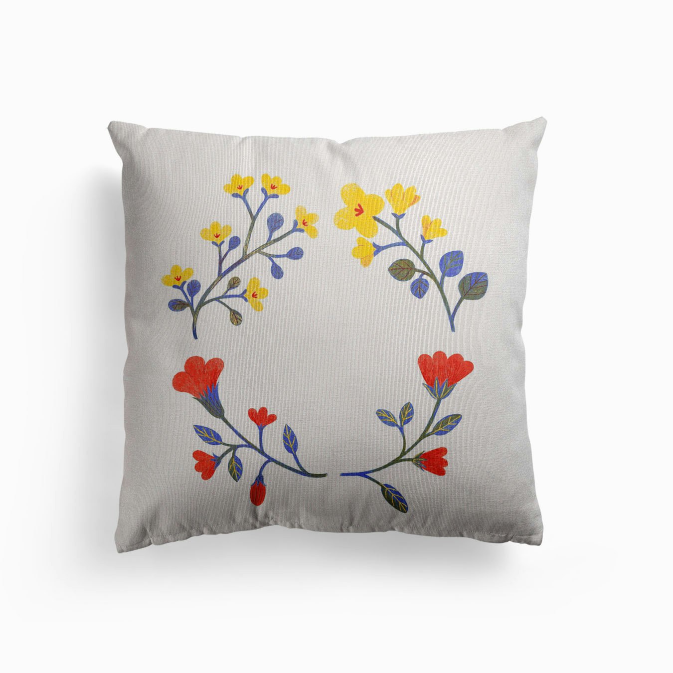 Embroidery Canvas Cushion by Giada Franceschelli