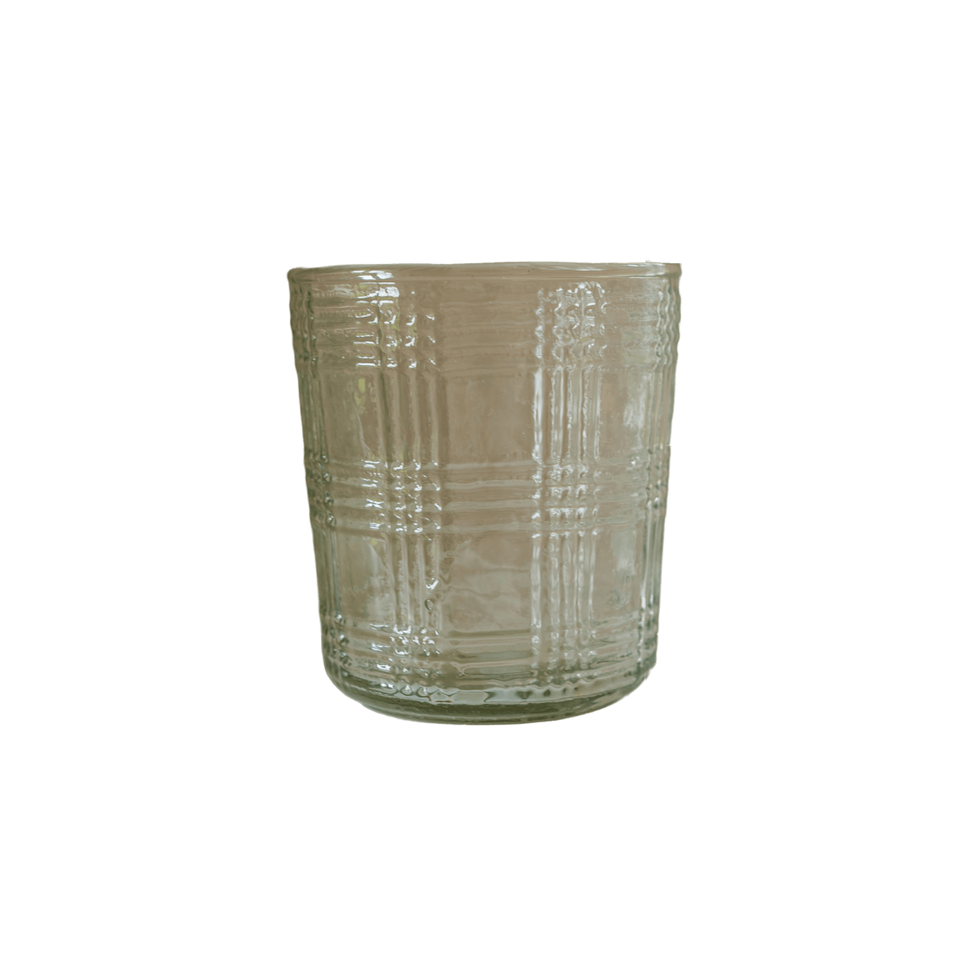 Glass or Tea Light Holder Gingham Check by MW Home