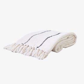 Linen Stripe Throw