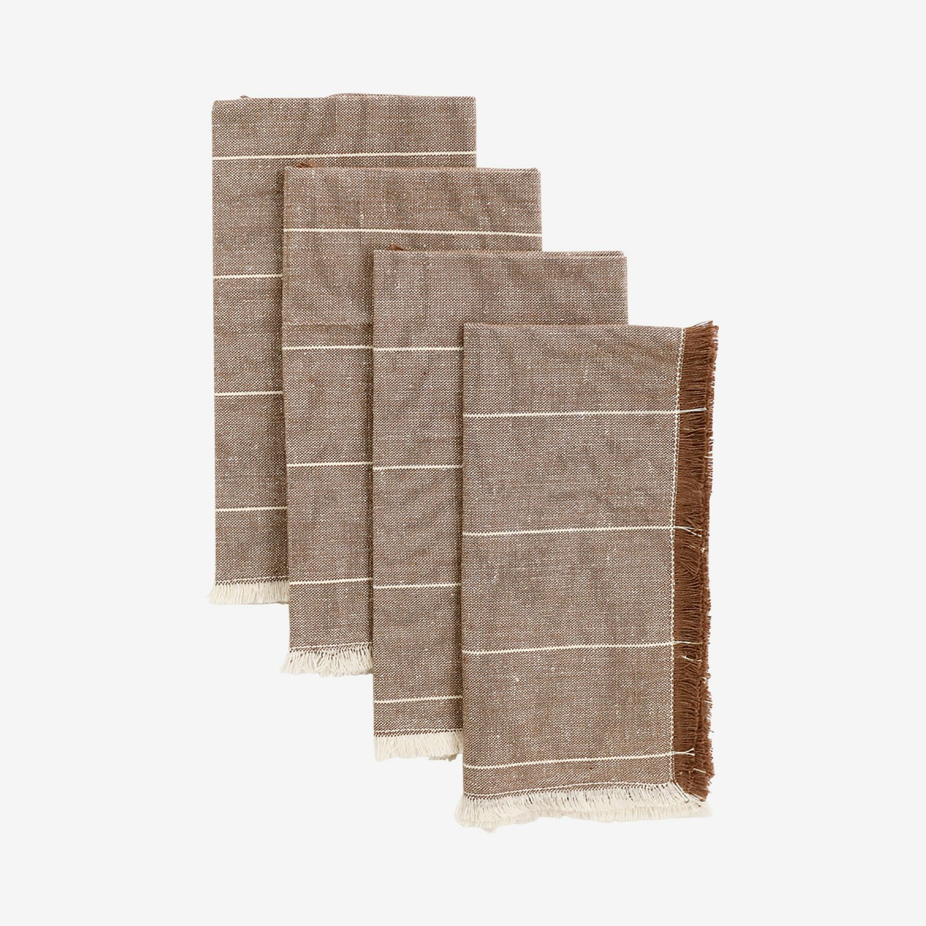 Wild Stripe Napkins - Stone - Set of 4 by Raine & Humble