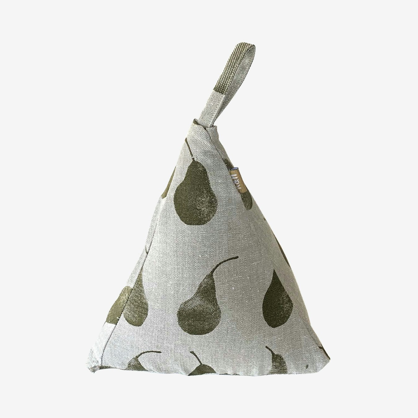 Pear Pyramid Doorstop - Khaki Green by Raine & Humble