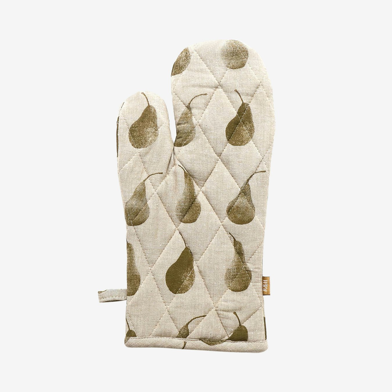 Pear Single Oven Glove - Khaki Green by Raine & Humble
