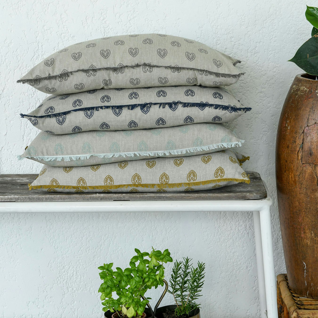 Mandalay Cushion - Elephant Grey by Raine & Humble