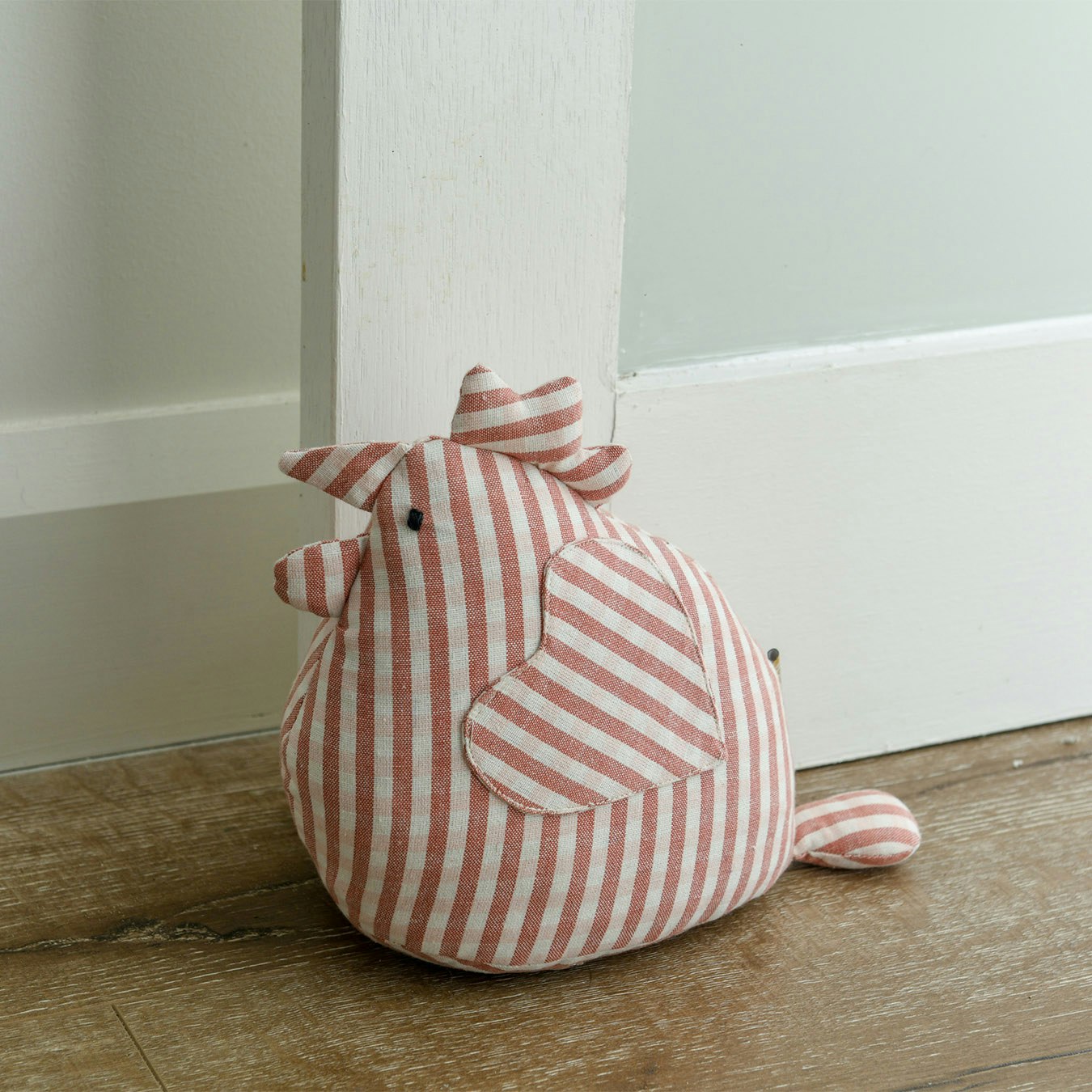 Henrietta Gingham Doorstop - Fig by Raine & Humble