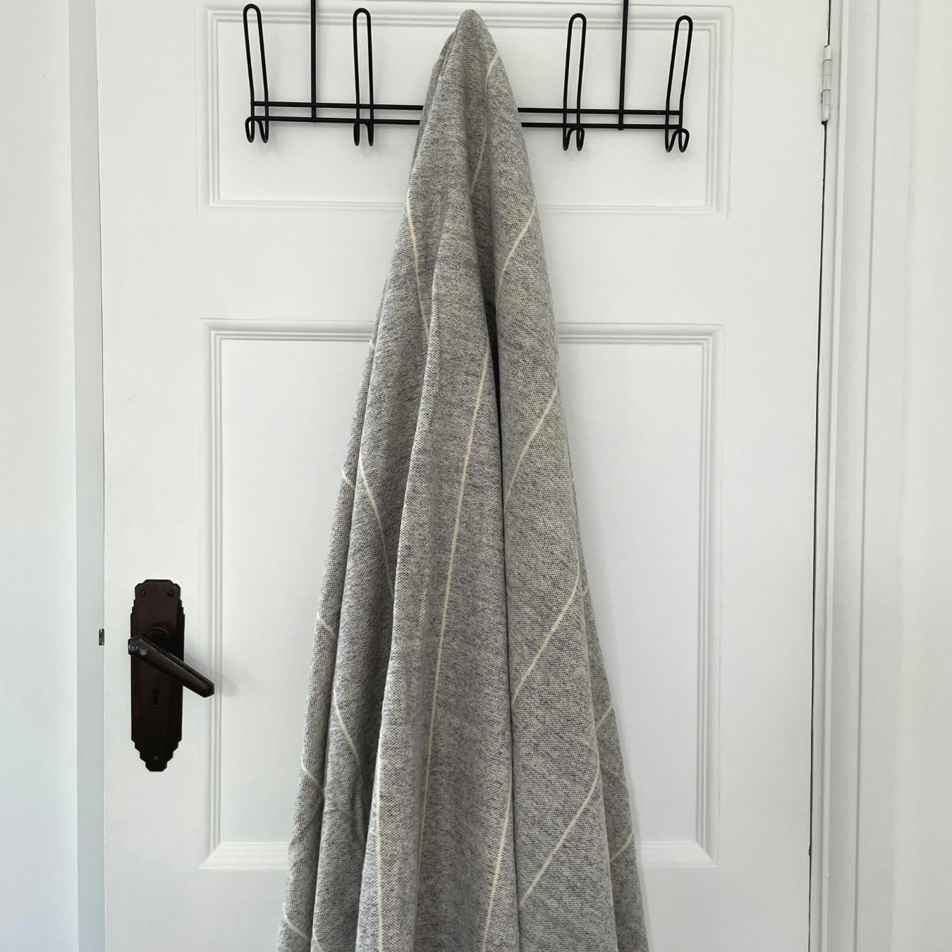 Brushed Wild Stripe Throw - Slate by Raine & Humble