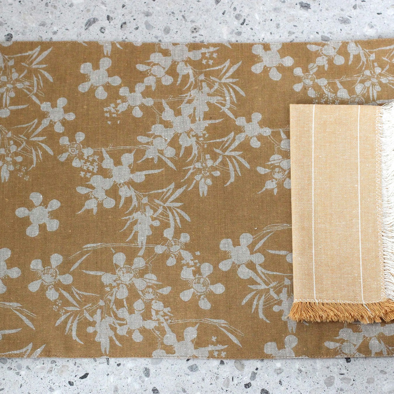 Myrtle Placemat - Honey - Set of 4 by Raine & Humble