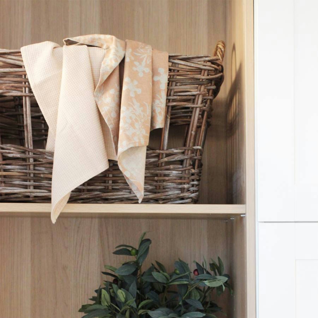 Myrtle Tea Towel - Clay - Set of 2 by Raine & Humble
