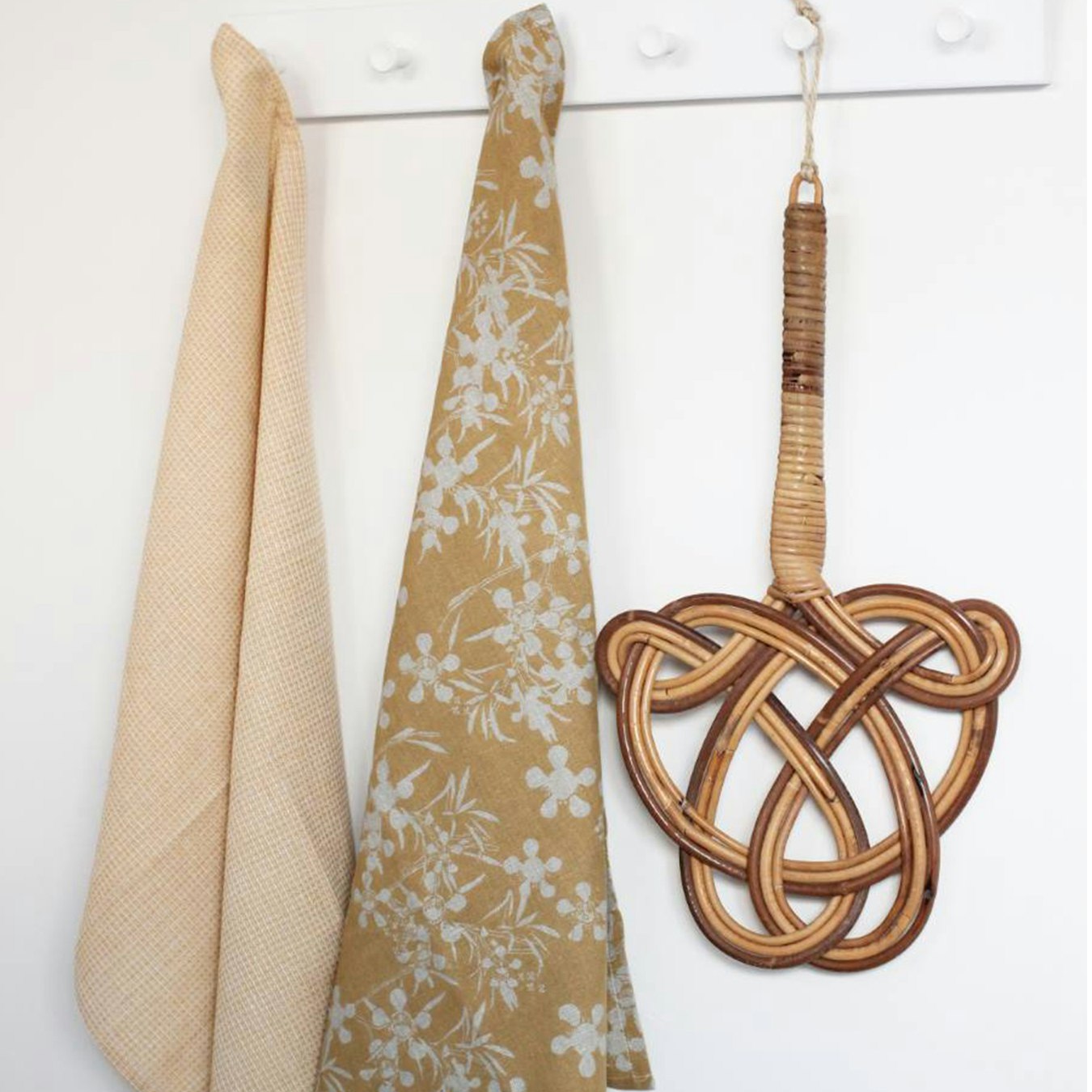 Myrtle Tea Towel - Honey - Set of 2 by Raine & Humble