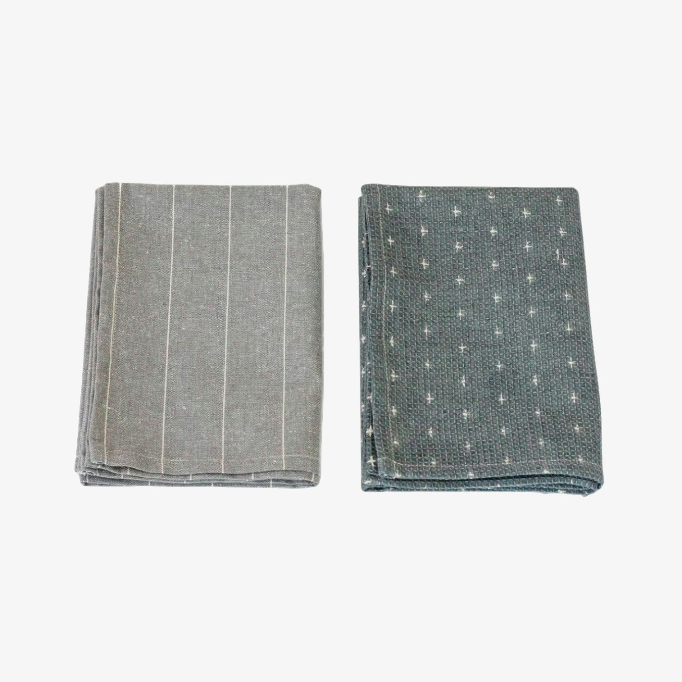 Wild Bee Print Tea Towel Pack - Slate - Set of 2 by Raine & Humble