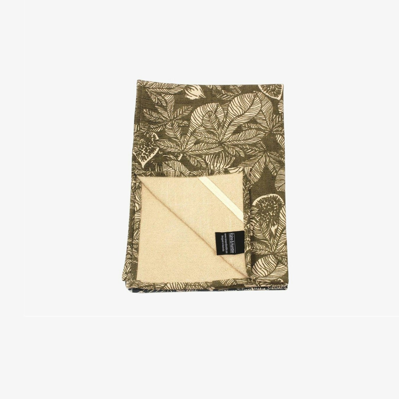 Fig Tree Terry Towel - Burnt Olive by Raine & Humble