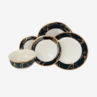 The Bruno Legacy Tableware Collection - Black - Set of 5