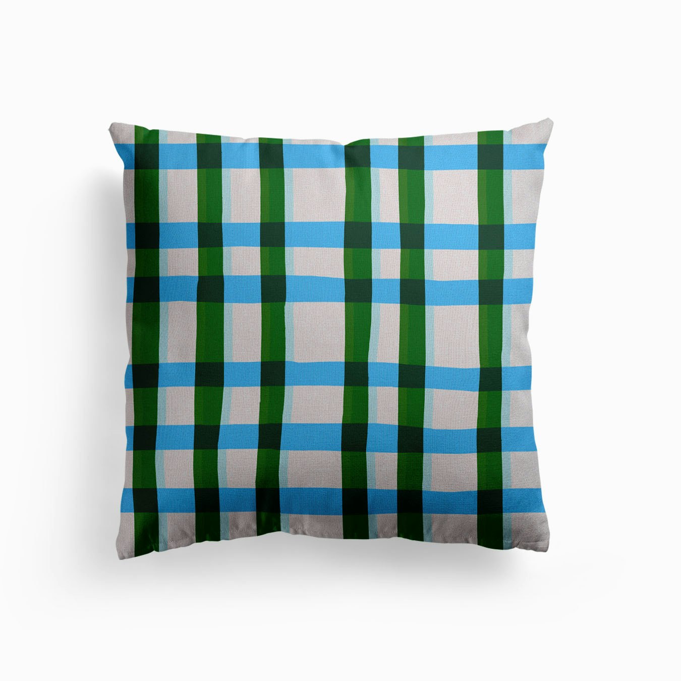 Grid Canvas Cushion by Roberta Forty