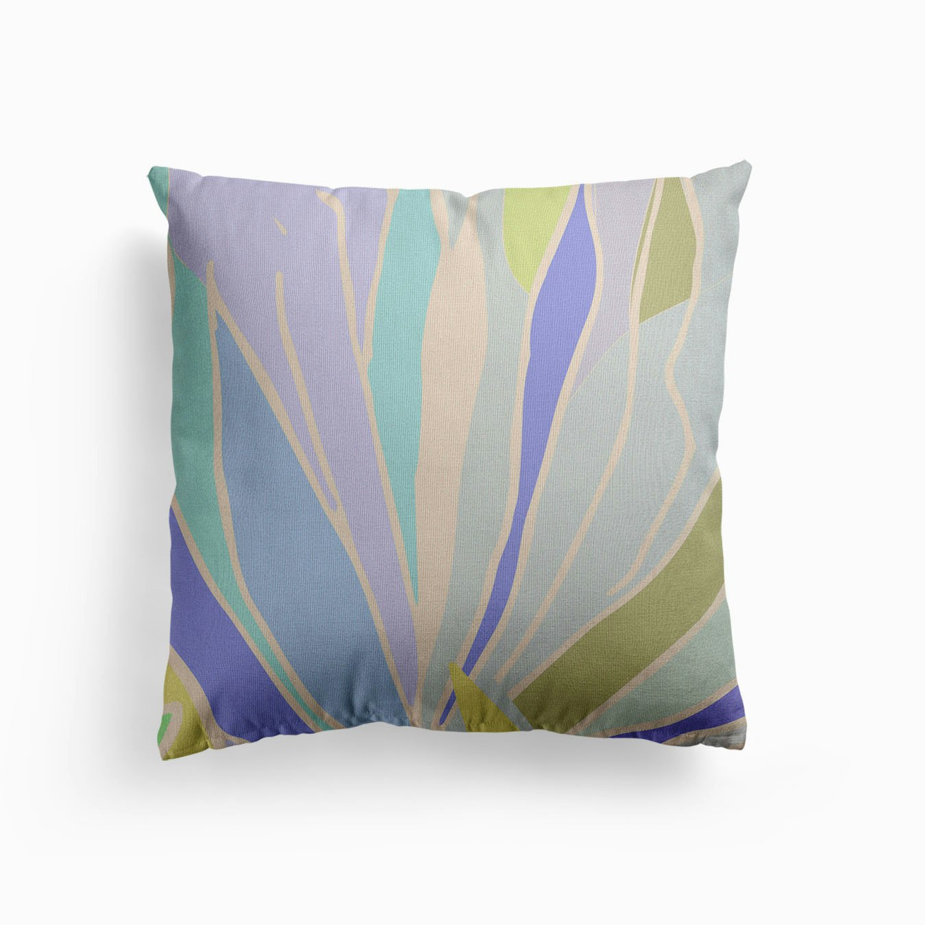 Succulent In Blush Violet Canvas Coussin