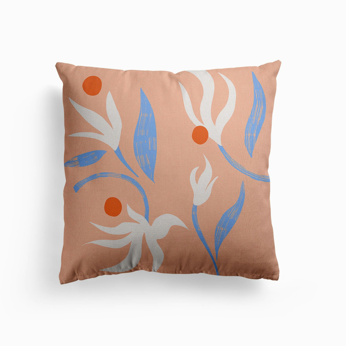 Morning Abstract Floral Canvas Kissen