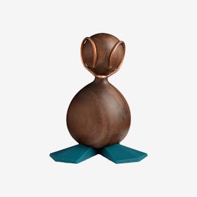 Duckling - Green - Walnut Wood