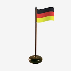 Germany Flagpole - Walnut Wood