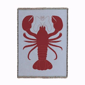 Lobster Woven Throw