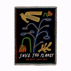 Save The Planet Woven Throw