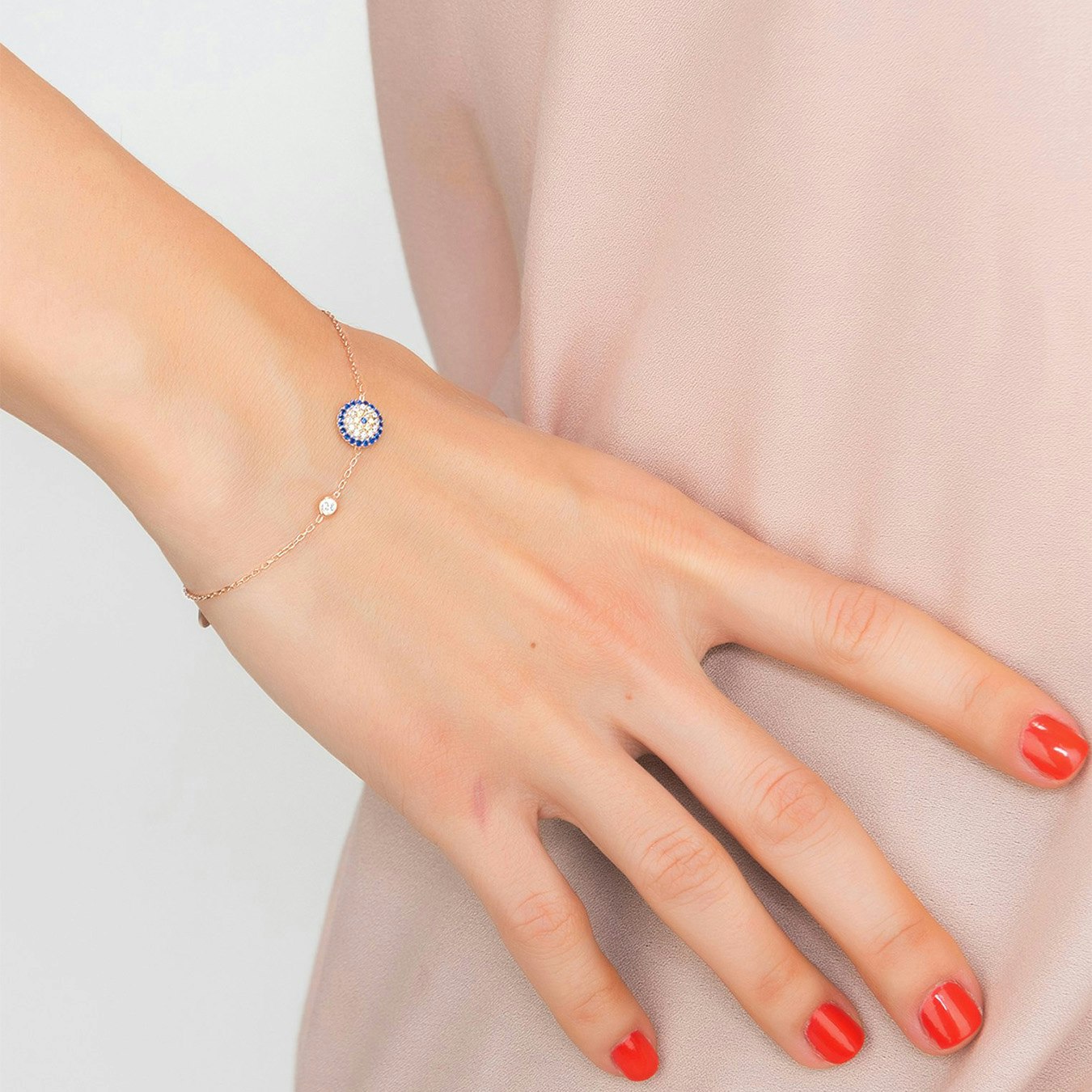 Evil Eye Bracelet - Rose Gold by Latelita
