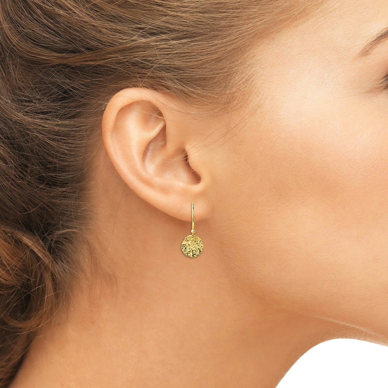 Cosmic Full Moon Earrings - Gold by Latelita
