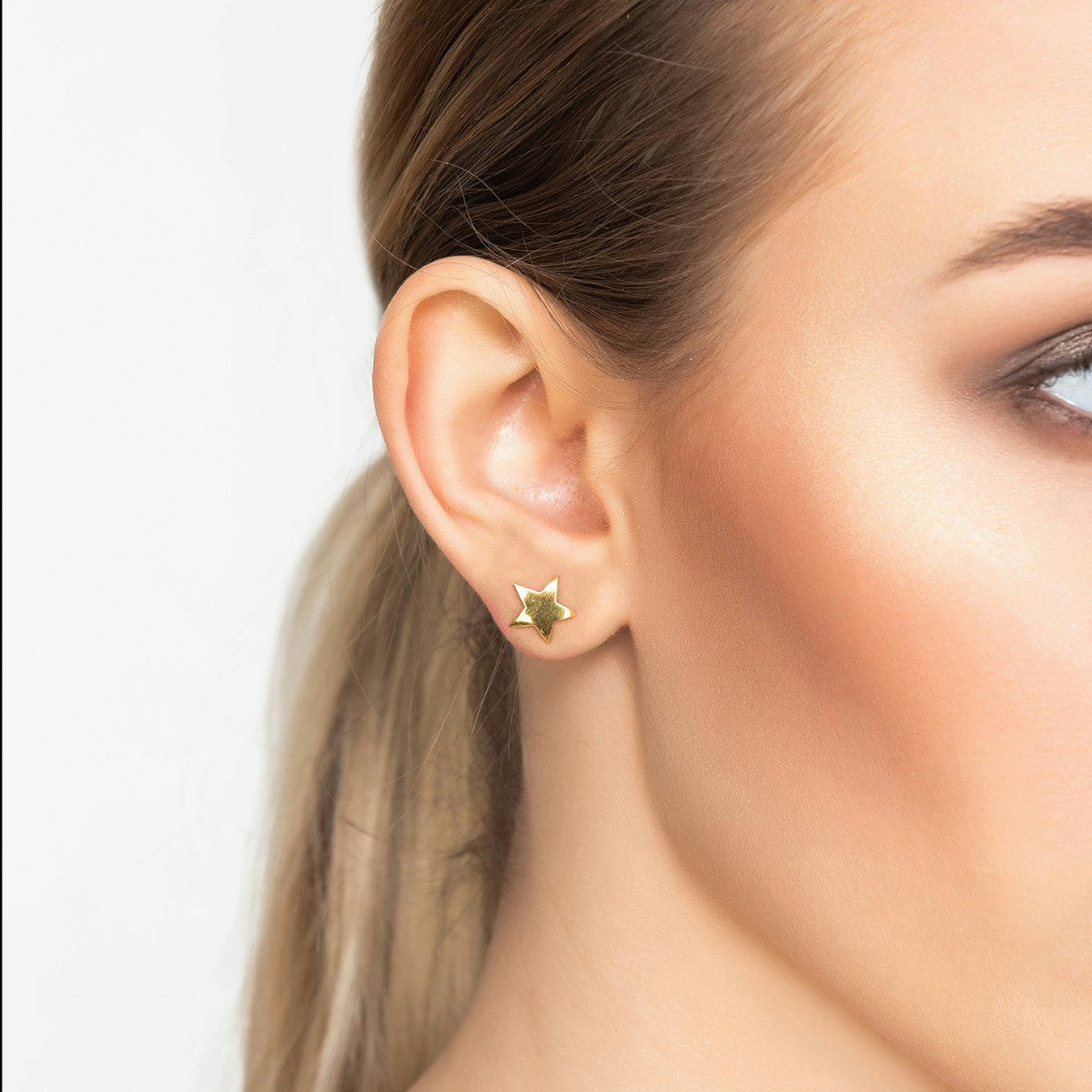 Cosmic Mini Star Stud Earrings - Gold by Latelita