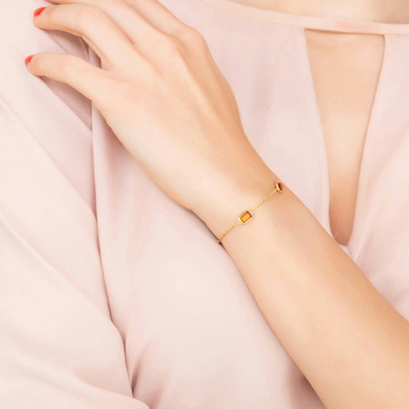 Venice Bracelet - Gold - Citrine by Latelita