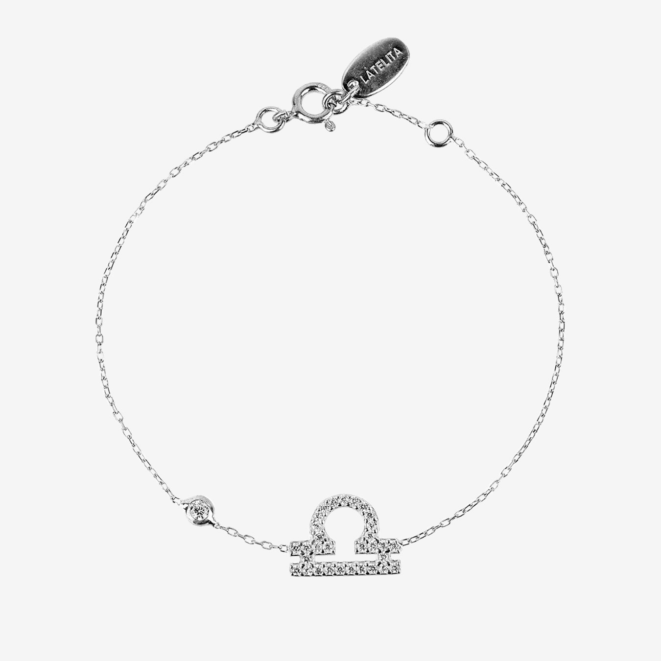 Libra Zodiac Star Sign Bracelet - Silver by Latelita