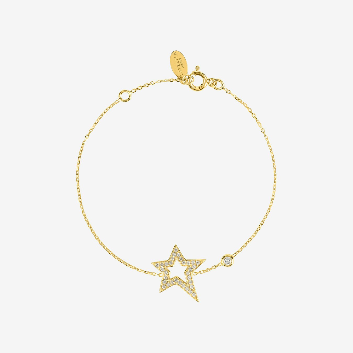 Open Star Bracelet - Gold by Latelita