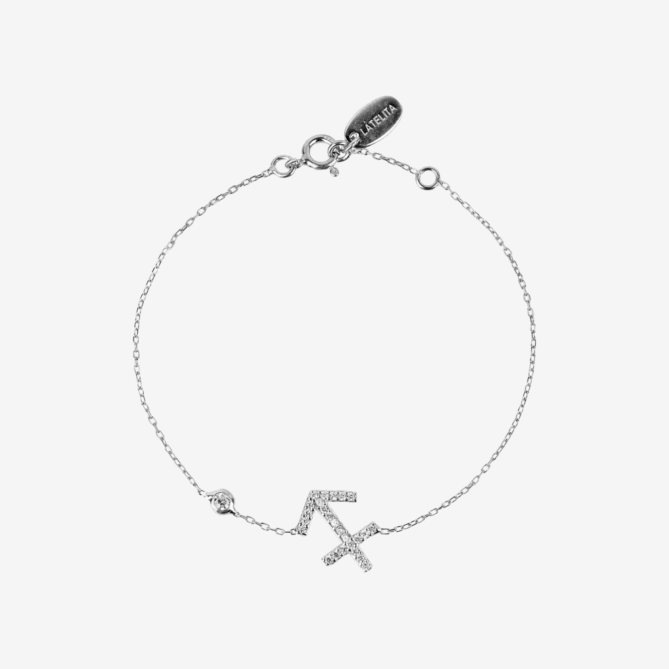 Sagittarius Zodiac Star Sign Bracelet - Silver by Latelita