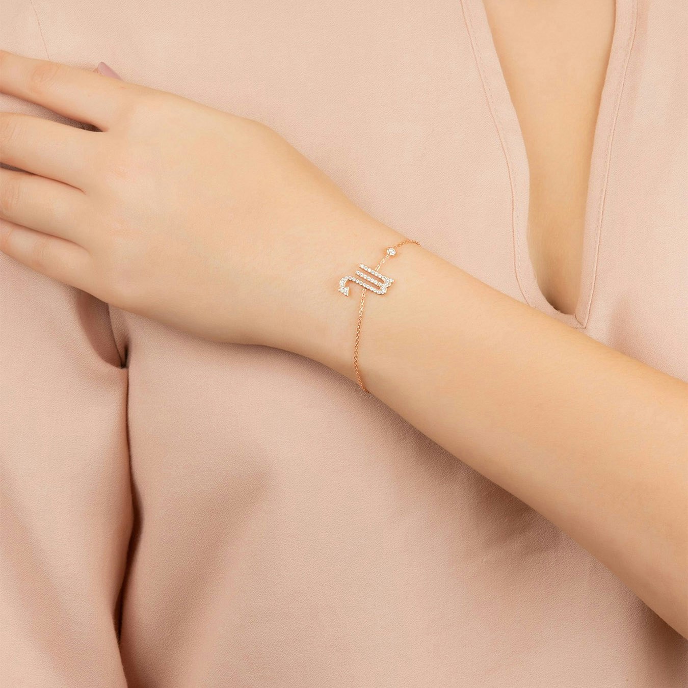 Scorpio Zodiac Star Sign Bracelet - Rose Gold by Latelita