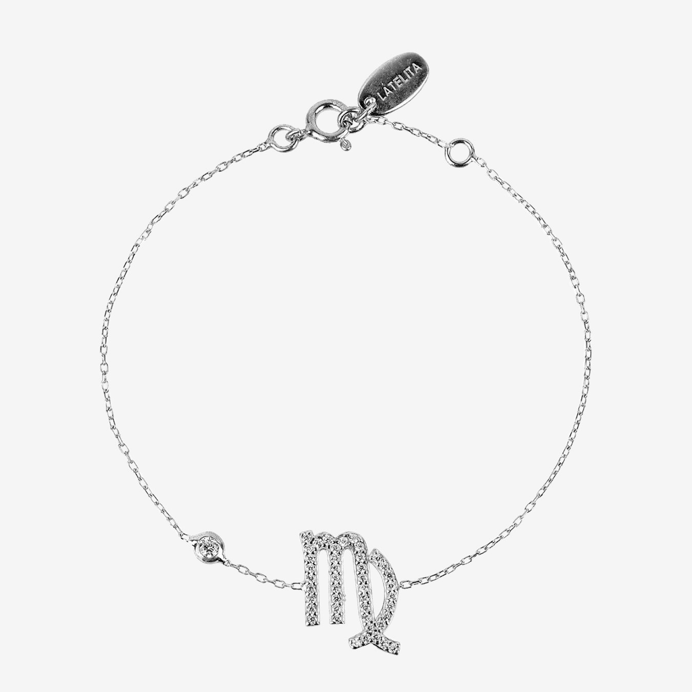 Virgo Zodiac Star Sign Bracelet - Silver by Latelita