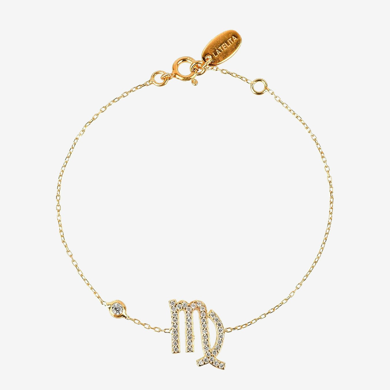 Virgo Zodiac Star Sign Bracelet - Gold by Latelita