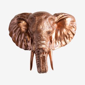 Big Faux Elephant Mount - Rose Gold